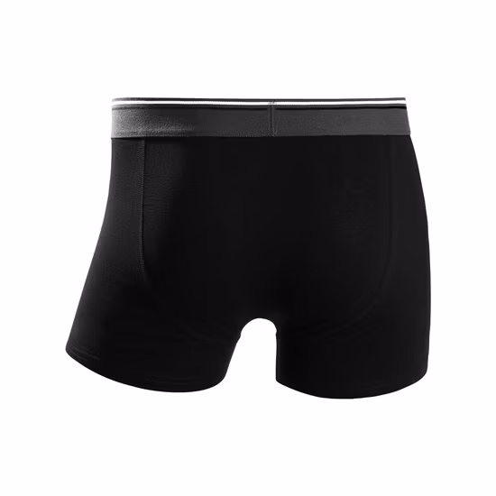 Calzoncillos aptos de seda azul para hombre de la ropa interior respirable de los boxeadores del color del contraste con el logotipo de encargo (CW